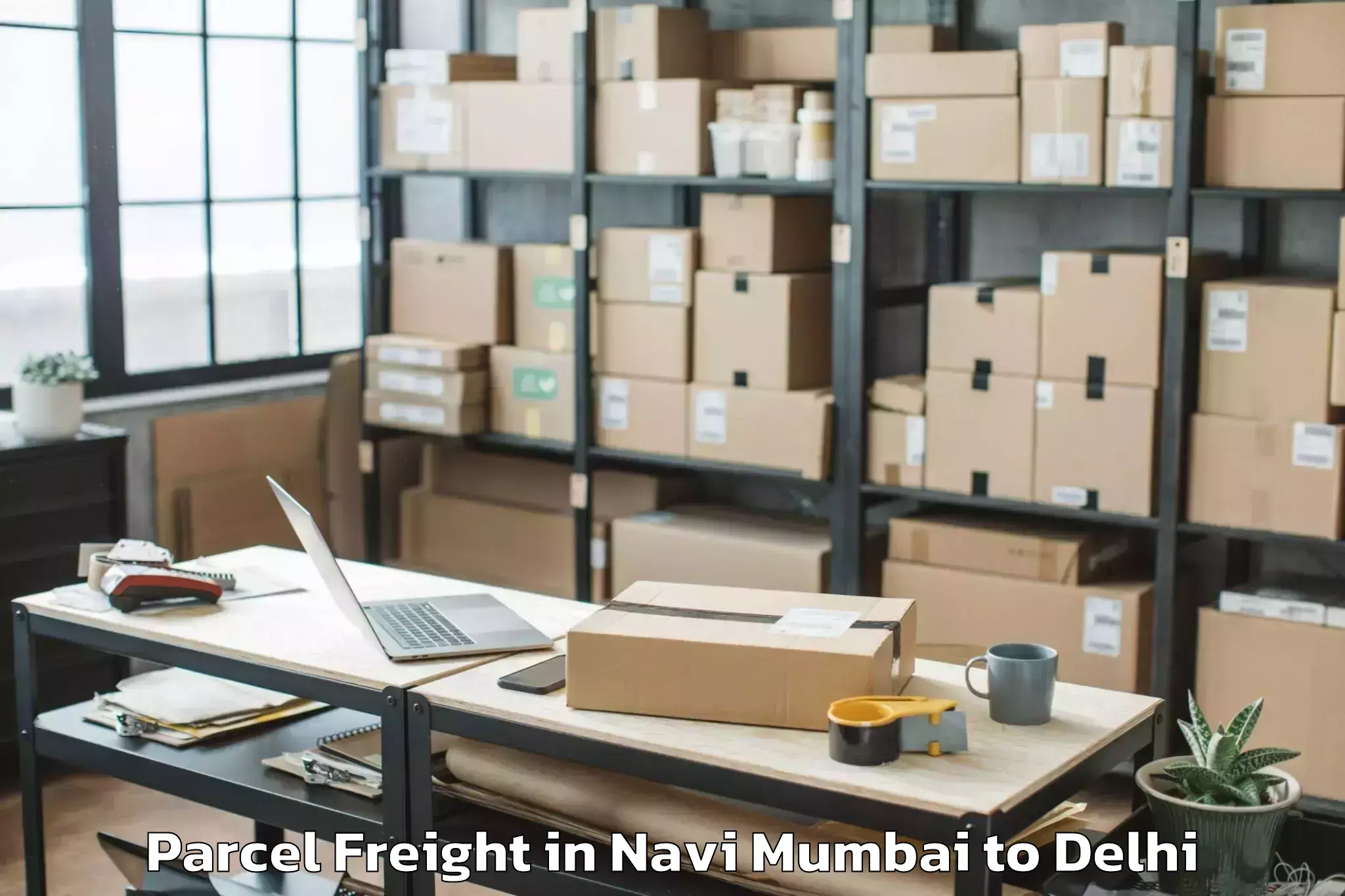 Book Your Navi Mumbai to National Institute Of Educatio Parcel Freight Today